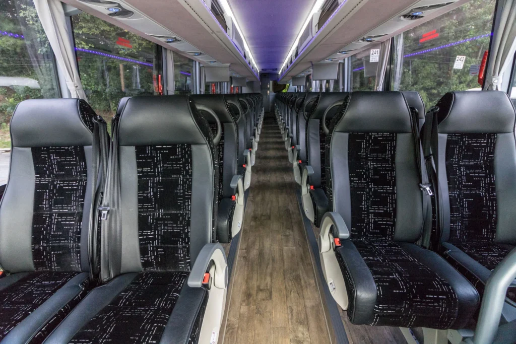 56 Passenger Luxury Motorcoach – Group & Wedding Service St. Paul